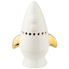 Статуэтка Феникс Present Ракета, 12.6 см белый/золотой