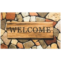 Коврик «Layan Welcome» 45x75 см, полипропилен Inspire