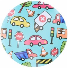 Светильник настенно- потолочный светодиодный Camelion LBS-7724 Машинки, 15 м², теплый белый свет