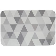 Коврик для ванной комнаты Swensa Hugge 80x50 см цвет серый