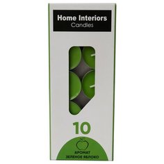 Свеча чайная ароматизированная яблоко, 10 шт. Bago Home