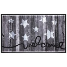 Коврик Inspire Welcome 45x75 см, полиэстер на ПВХ, цвет серый