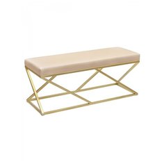 Банкетка ZUMA золотая/экокожа Light Beige Greenween
