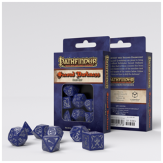 Набор кубиков для настольных ролевых игр (Dungeons and Dragons, DnD, D&D, Pathfinder) - Pathfinder Second Darkness Dice Set Q Workshop