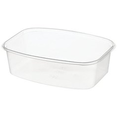 Юпласт Одноразовый контейнер без крышки, полипропилен, ЮУПМ3314, 350 мл, 100 шт., прозрачный