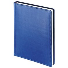 Ежедневник Альт Velvet недатированный, искусственная кожа, А6+, 136 листов, синий