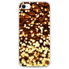 Силиконовый чехол "Новогодняя гирлянда" на Apple iPhone SE 2020 / Айфон SE 2020 Case Place