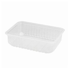 Одноразовые контейнеры, 750 мл, без крышек, 50 штук, 179х132х46 мм, ПП, прозрачные Стиролпласт