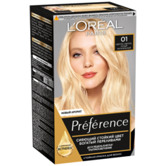 LOreal Paris Preference стойкая краска для волос, 01 Cветло-светло-русый натуральный