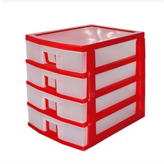 Комод Мини 4, 4 ящ., 19,5х27x25 см, Милих пластик