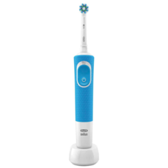 Braun Электрическая зубная щетка Oral-B Vitality 100 CrossAction (белый/голубой)