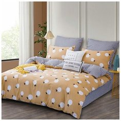 Комплект постельного белья сатин Christin 427 2 спальное Ситрейд, нав. 70x70