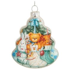 Елочное украшение Феникс- Презент из стекла, "Зверята", 2*9,5*8 см (81809)