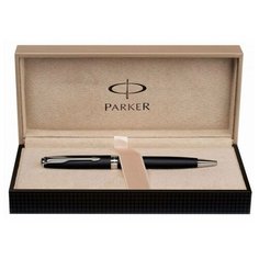 Ручка перьев. Parker Sonnet F531 S0912440 Dark Grey Laquer GT F золото 18K в компл.в корпус вставлен конверторупаковка картриджей подар.кор.конверторкартриджи