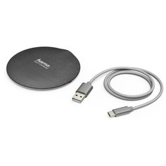 Беспроводное зарядное устройство Hama FC10 Metal (00183381) (черный)