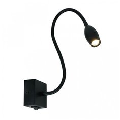Бра светодиодное Arte Lamp Scorcio A7003AP-1BC, 3 Вт, цвет арматуры: черный, цвет плафона: черный