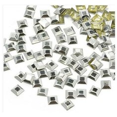 Стразы термоклеевые "Ideal", размер: 5х5 мм, цвет: серебро, 1400 штук
