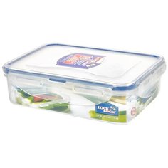 LocknLock Classic Контейнер прямоугольный пищевой HPL815, прозрачный/синий