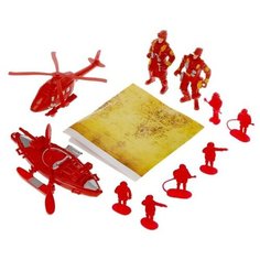 Игровой набор Играем вместе Пожарный, солдатики, инструменты, (вертолет, фигурки, аксессуары), в пакете (ZY572227- R)