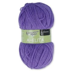 Пряжа Семёновская пряжа A-elita, 50% шерсть, 50% акрил, 10*100 г, 781 м
