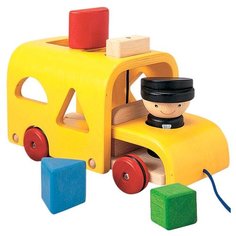 Каталка-игрушка PlanToys Sorting Bus (5121) желтый