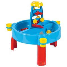 Песочница-столик Dolu Песок-вода 3070, 98х98 см, голубой