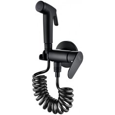 Смеситель для биде D&K Rhein.Marx DA1394585 с гигиеническим душем встраиваемый черный матовый DK