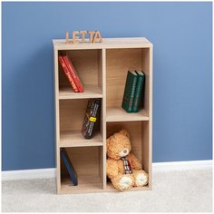 Стеллаж Style 5 секций Дуб сонома 502х784х254 Letta