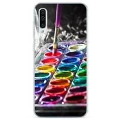 Силиконовый чехол "Палитра красок" на Samsung Galaxy A30s / Самсунг Гэлакси А30s Case Place