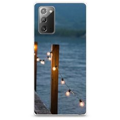 Силиконовый чехол "Гирлянды на причале" на Samsung Galaxy Note 20 / Самсунг Галакси Ноут 20 Case Place