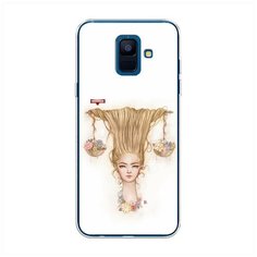Силиконовый чехол "Весы прическа" на Samsung Galaxy A6 / Самсунг Галакси А6 Case Place