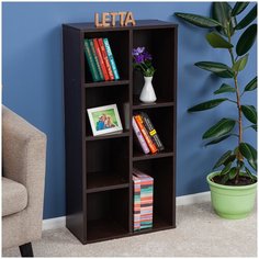 Стеллаж Style 7 секций Венге 502х1040х254 Letta