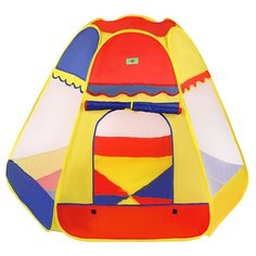 Палатка Наша игрушка 200557031, желтый/красный/синий