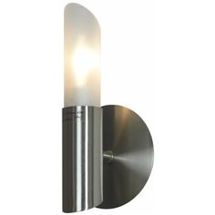 Настенный светильник Lussole Lano LSC-2801-01, E14, 40 Вт, кол-во ламп: 1 шт., цвет арматуры: никель, цвет плафона: белый