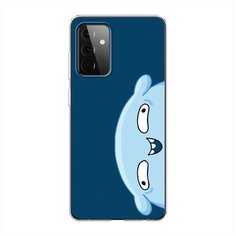Силиконовый чехол "Подушка синий фон" на Samsung Galaxy A72 / Самсунг Галакси А72 Case Place