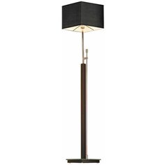 Торшер Lussole Montone GRLSF-2575-01, E27, 10 Вт, цвет арматуры: коричневый, цвет плафона/абажура: черный