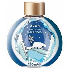 Пена для ванны AVON 250 мл с ароматом ванили и инжира / для ванн эйвон / очищающая / питательная / активная / успокаивающая / эйван