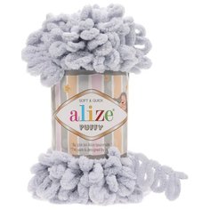 Пряжа Alize Puffy, 100 г, 9 м, 416 серый