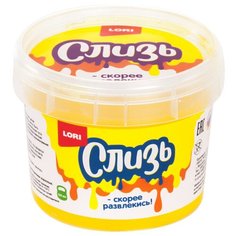 Лизун LORI в баночке желтый