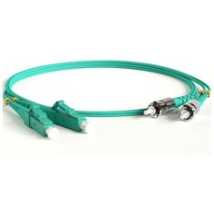 Патч-корд волоконно-оптический Hyperline FC-D2-503-LC/PR-ST/PR-H-2M-LSZH-AQ 2.0m