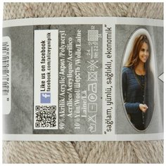 Пряжа "Extra" 10% шерсть, 90% акрил 220м/100гр (152 беж.меланж) Alize