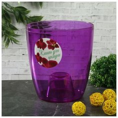 Кашпо для орхидей, 2 л, цвет фиолетовый Idea (М Пластика)