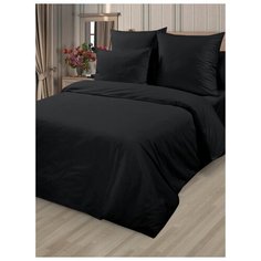 Постельное белье GoodNight Сатин Делюкс 1,5 сп. (с нав. 50х70) черный