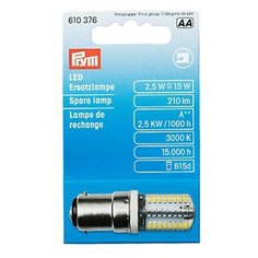 PRYM Запасная светодиодная лампа для бытовых швейных машин, штыковое крепление, 610376