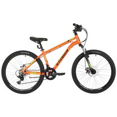 Подростковый горный (MTB) велосипед Stinger Element Evo 24 (2021) оранжевый 14" (требует финальной сборки)