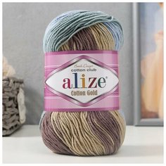 Пряжа "Cotton Gold Batik" 55% хлопок, 45% акрил, 330м/100гр (4148) 1моток 5505380 Alize