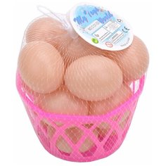Игровой набор Продукты - яйца 16шт в корзине Shantoy Gepay C131- D3 Наша Игрушка