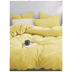 Постельное белье GoodNight Сатин Делюкс 1.5 сп. (с нав. 50х70) горчица