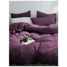 Постельное белье GoodNight Сатин Делюкс 1.5 сп. (с нав. 50х70) черника