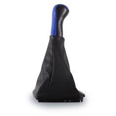 Ручка КПП /2170 Приора/ винил с чехлом+рамка, синяя (Azard)